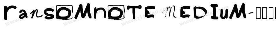 RansomNote Medium字体转换